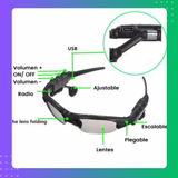 LENTES DE SOL CON BLUETOOTH Y AUDIFONOS