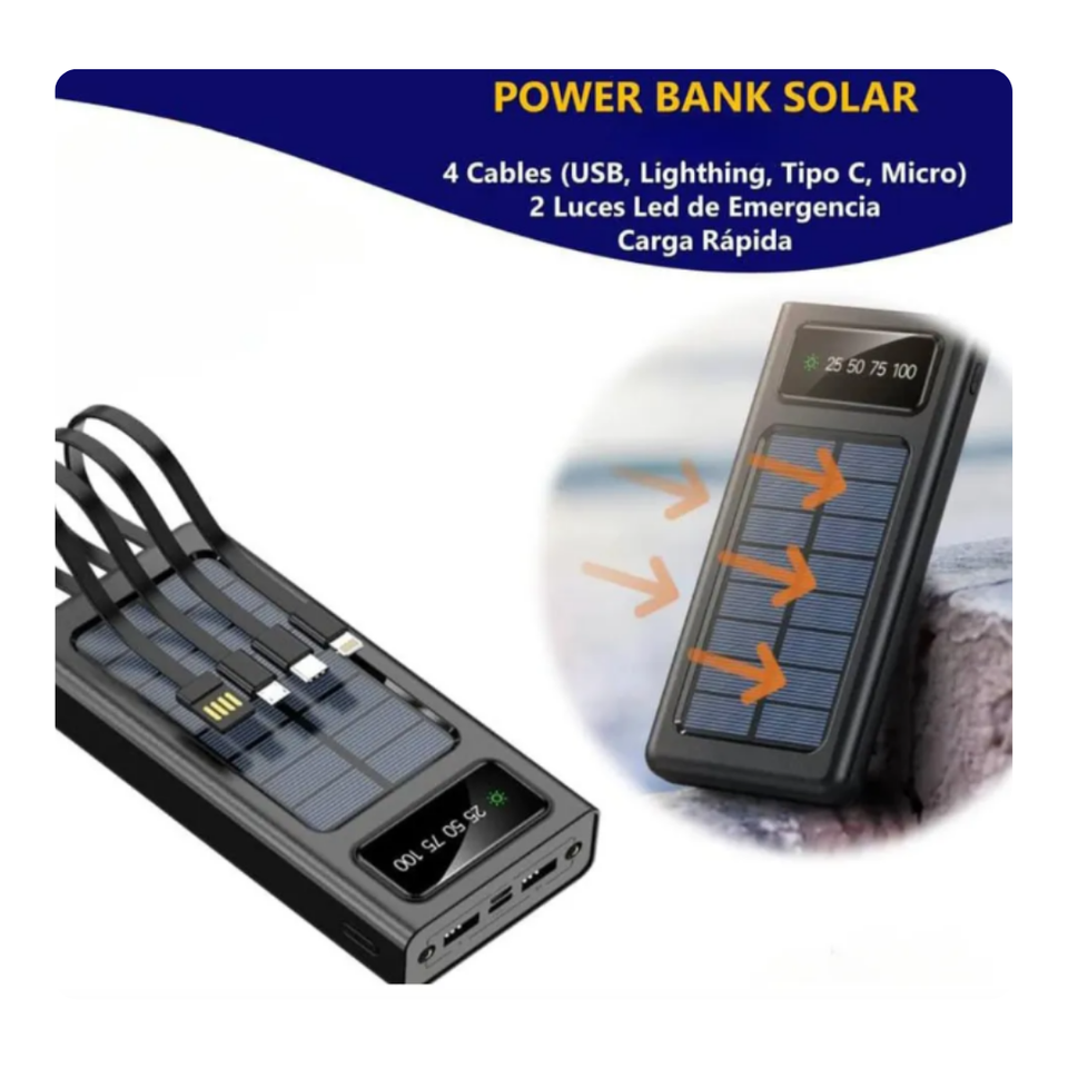 POWER BANK SOLAR S3 30000 MAH