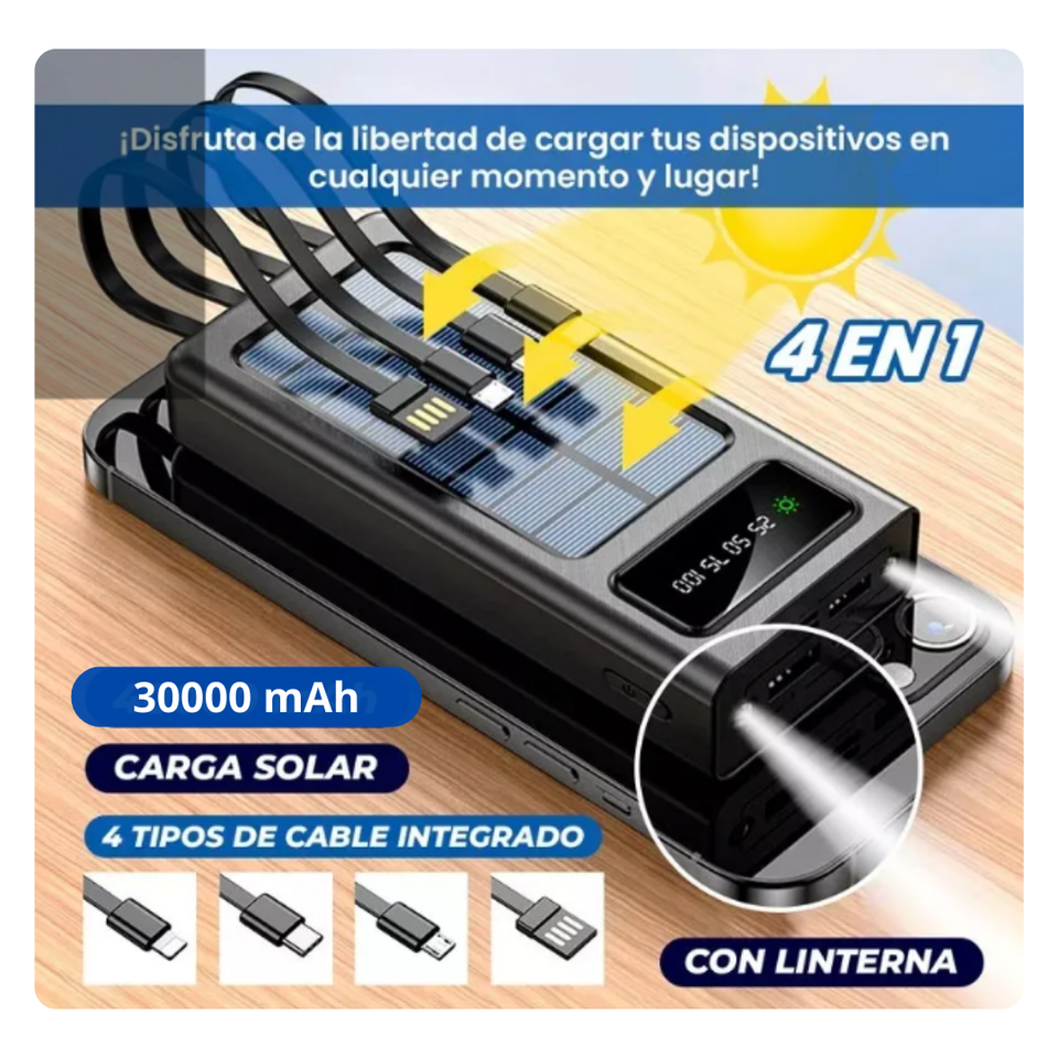 POWER BANK SOLAR S3 30000 MAH