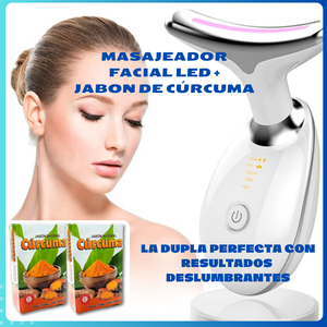 MASAJEADOR FACIAL LED