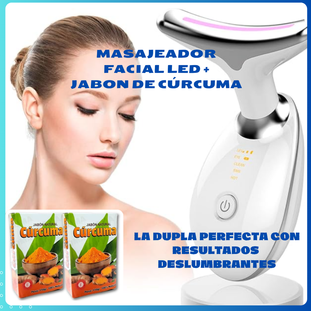 MASAJEADOR FACIAL LED
